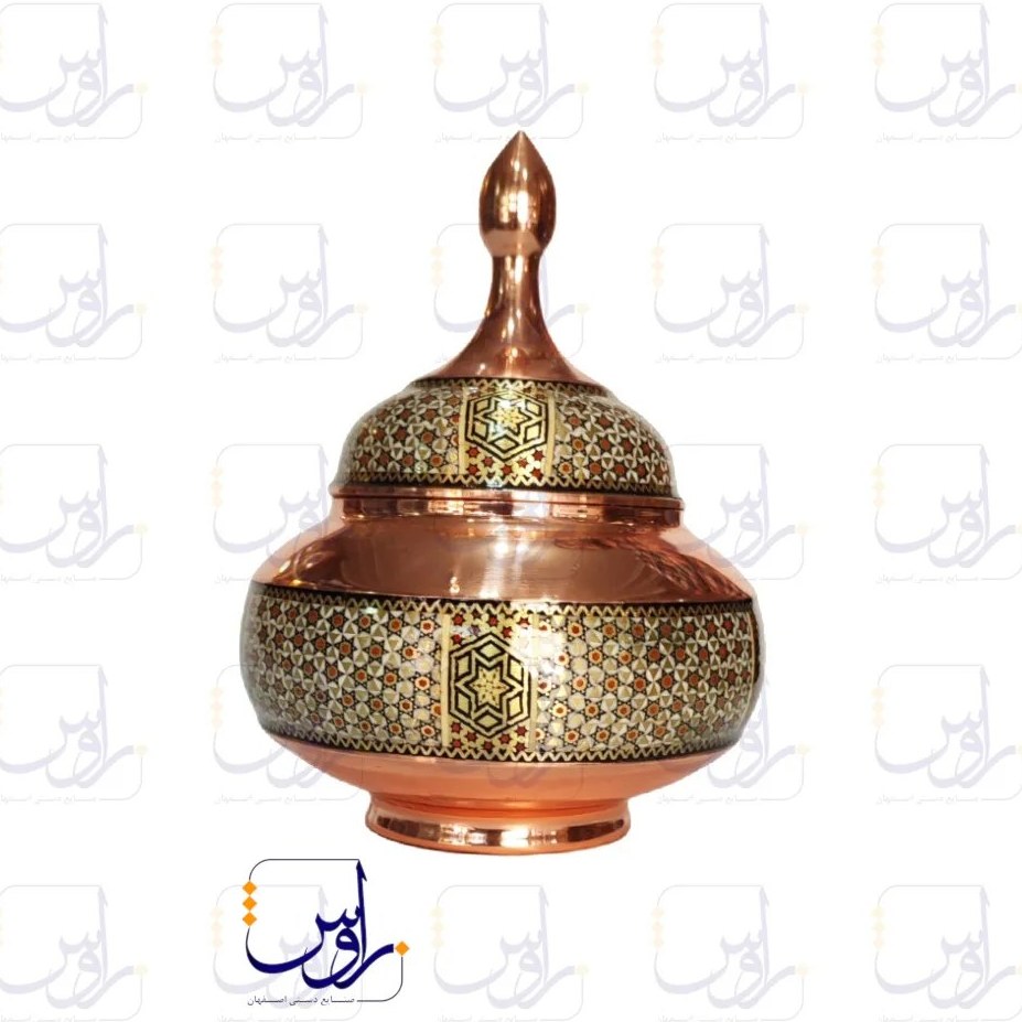 قندان متوسط خاتم کاری