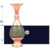 گلدان خاتم کاری صنایع دستی اندازه 20 سانتیمتر