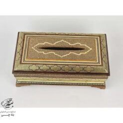 جعبه دستمال کاغذی و کارد و چنگال خاتم کاری صلیبی