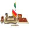 ست خاتم کاری لوازم اداری رومیزی مجموعه 8 عددی