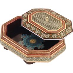 شکلات خوری پایه چوبی 8 گوش خاتم 24 سیم