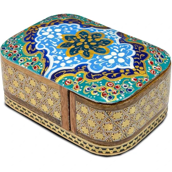 جعبه جواهر خاتم کاری طرح زاگرس کد 10341