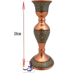 شمعدان دو خاتم کاری