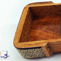 جعبه پاسور خاتم کاری طرح چوگان مصور