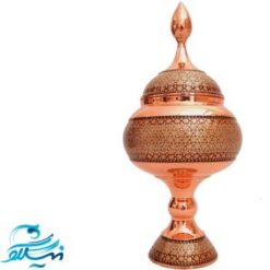 شکلات خوری مس و خاتم کاری 25 سانتی