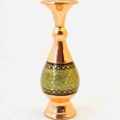 گلدان صراحی مس و خاتم ( سایز 25)