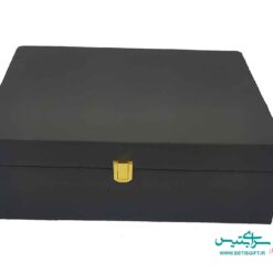 ست هدیه گلدان خاتم کاری اعلاء و رومیزی ترمه به همراه جعبه هدیه