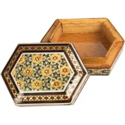 جعبه کوچک جاسکه ای خاتم شش گوش