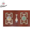 پک نفیس قرآن و حافظ چرمی با گلدان خاتم با جعبه بازشو