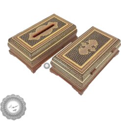 جاکارد و چنگال و دستمال خاتم کاری