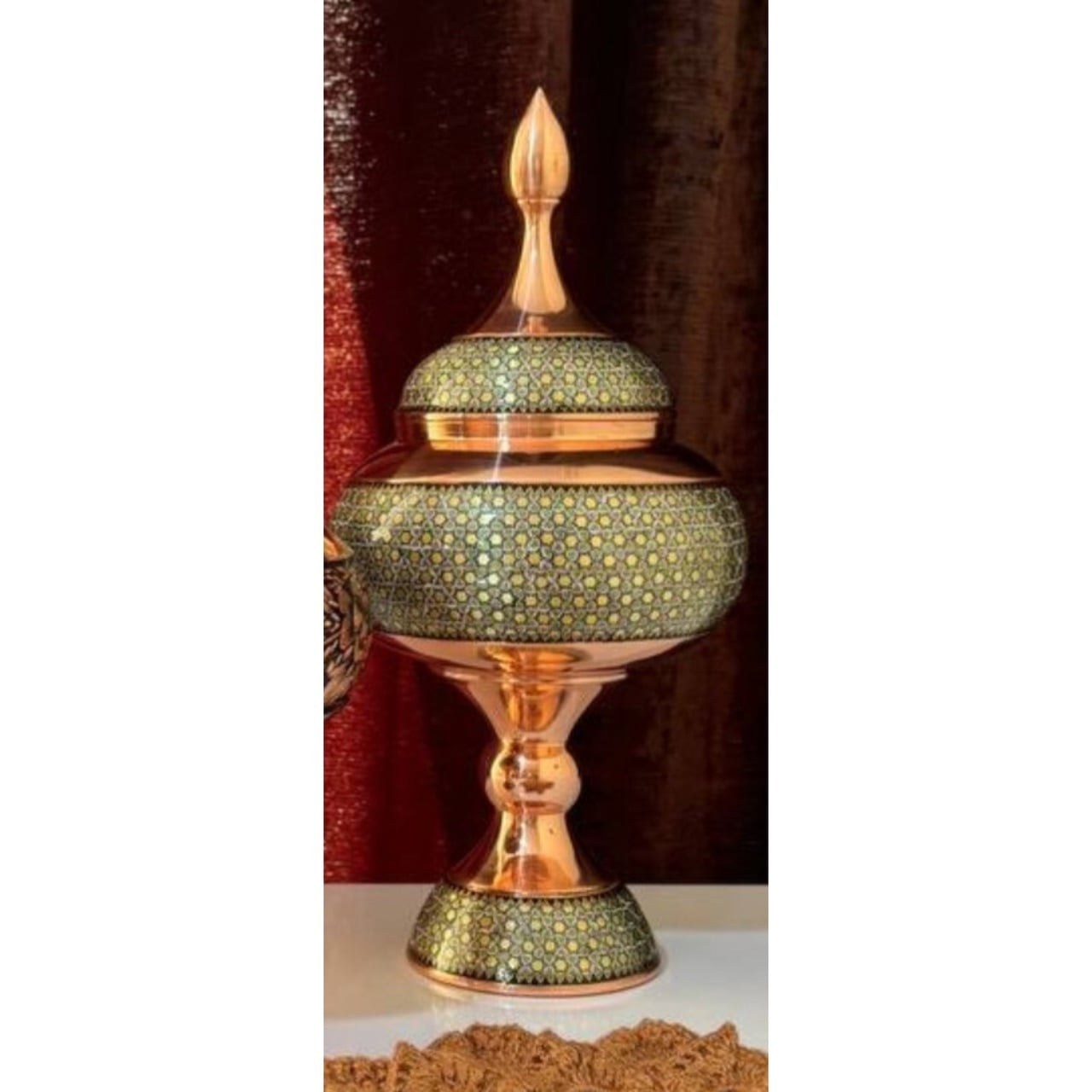 شکلات خوری 30 سانتی متری خاتم کاری کد 1102