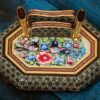 جاقلمی 8 گوش 11*15 خاتم نقاشی گل و مرغ