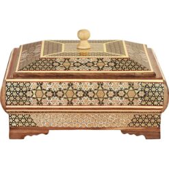 شکلات خوری چهار گوش 22*22 خاتم توپی