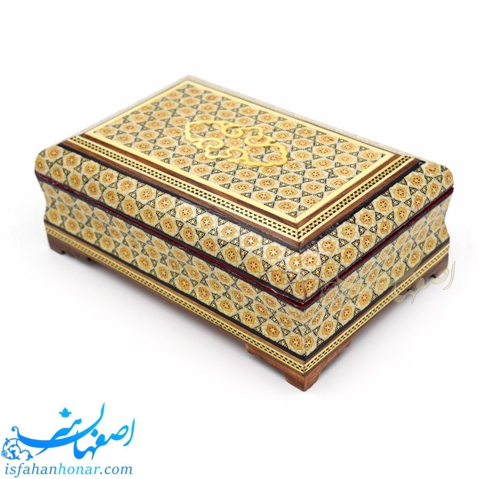 جعبه جواهرات خاتم کاری 22×14 سانتیمتری