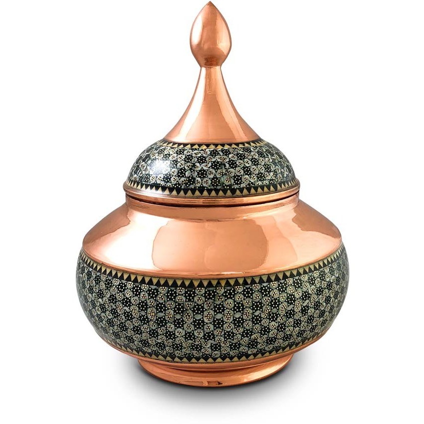 شکلات خوری مس و خاتم بدون پایه