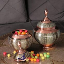 قندان سیبی 25 خاتم کاری