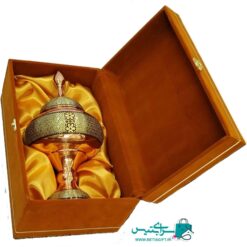 باکس هدیه شکلات خوری خاتم کاری اعلاء سایز 30 با جعبه ترمه