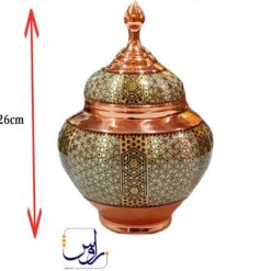 قندان سیبی 27 خاتم کاری