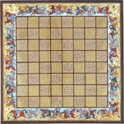 صفحه شطرنج خاتمکاری طرح بازی چوگان
