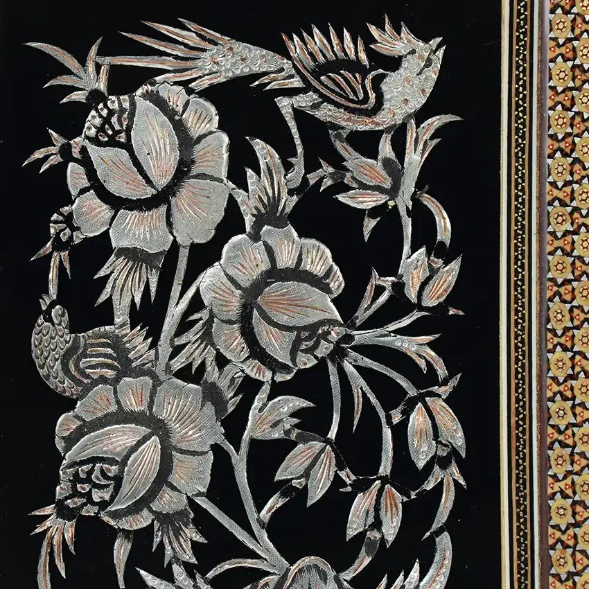 قاب دورنقاشی قلم زنی 24×18