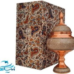 ست هدیه خاتم کاری شکلات خوری پایه دار مسی