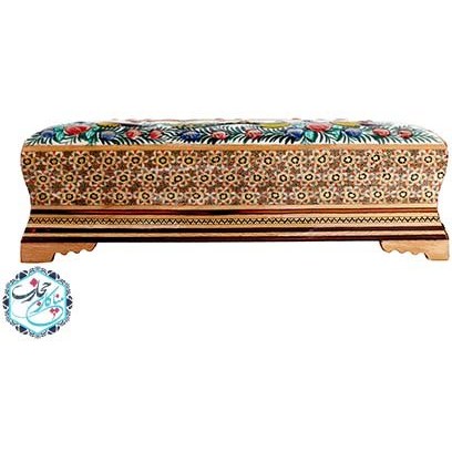 جا دستمال کاغذی خاتم کاری