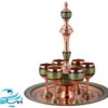 سرویس شربت خوری مس و خاتم کاری