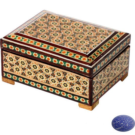 جعبه خاتم کاری 11*8 خاتم معمولی