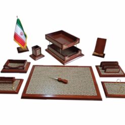ست لیزری قهوه‌ای خاتم ۱۰ عددی