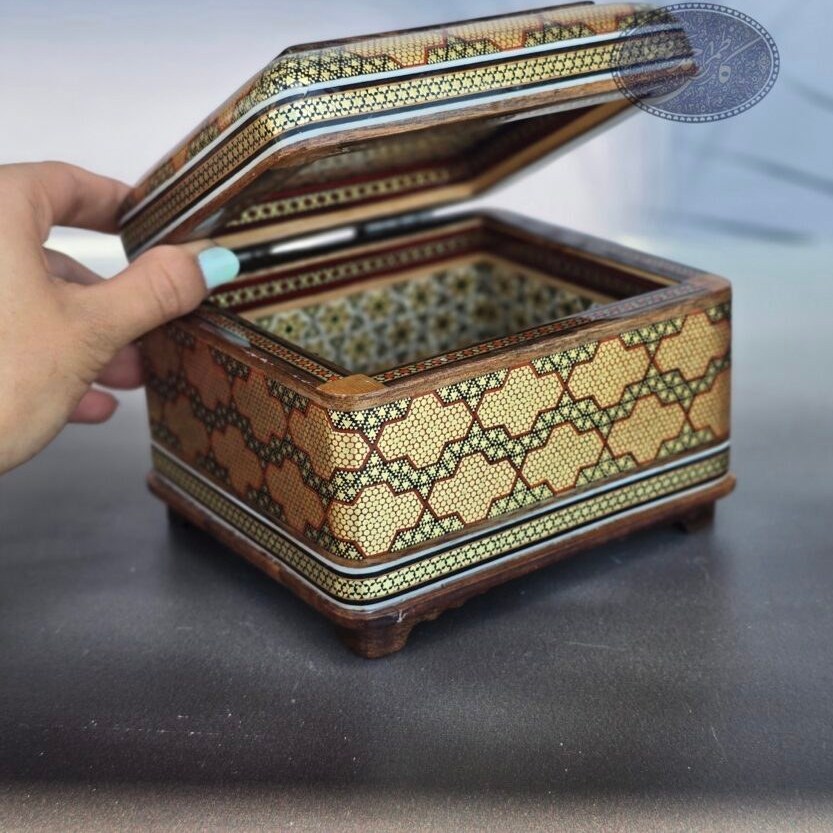 جعبه خاتم نقاشی اسلیمی کاظمی