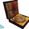 ست هدیه شکلات خوری سه درب خاتم و ترمه