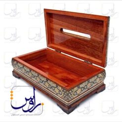جعبه دستمال کاغذی خاتم اعلا طرح لبگرد