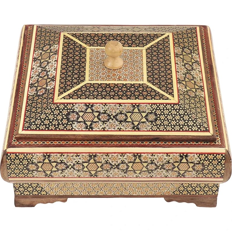 شکلات خوری چهار گوش 22*22 خاتم توپی