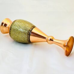 گلدان صراحی مس و خاتم ( سایز 25)
