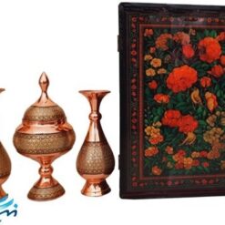 ست هدیه خاص خاتم کار روی مس