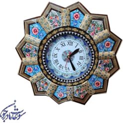 ساعت دیواری خاتم کاری میناکاری اصفهان