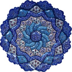بشقاب میناکاری ۲۵ سانتیمتری