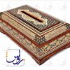 جعبه دستمال کاغذی خاتم اعلا طرح لبگرد