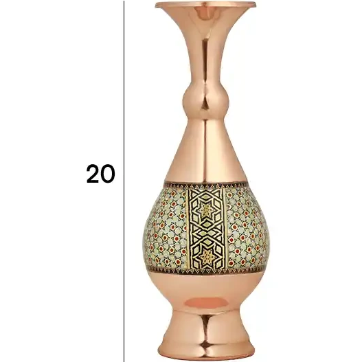 گلدان صراحی 20 خاتم کندویی