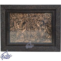 قاب مسی خاتم کاری