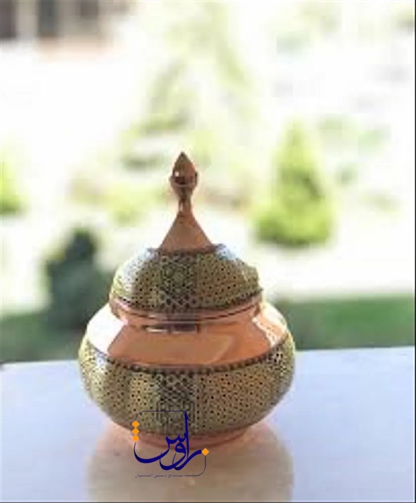 قندان متوسط خاتم کاری