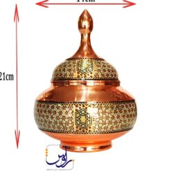 قندان 25 خاتم کاری