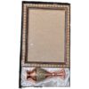 ست نفیس خاتم کاری (گلدان و قاب لوح تقدیر)