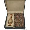 ست هدیه گلدان خاتم کاری اعلاء و رومیزی ترمه به همراه جعبه هدیه