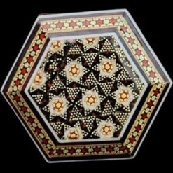 جعبه خاتم کاری نفیس طرح بلک جاسکه‌ای