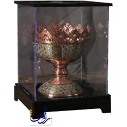 پک هدیه آجیل خوری 20 خاتم کاری با جعبه پلکسی
