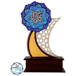 تندیس بشقاب میناکاری مشبک طرح پرستار کد LT-57